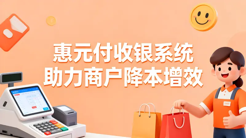 惠元付收银系统：全场景餐饮解决方案，助力商户降本增效