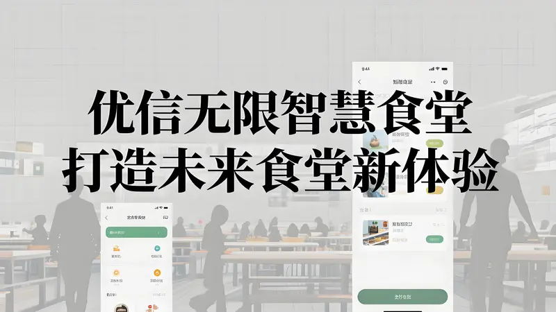 优信无限智慧食堂：AI赋能餐饮，打造未来食堂新体验