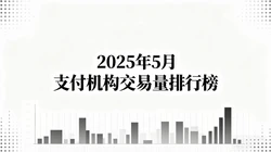 2025年5月支付机构交易量排行榜：头部效应加剧，行业分化持续深化
